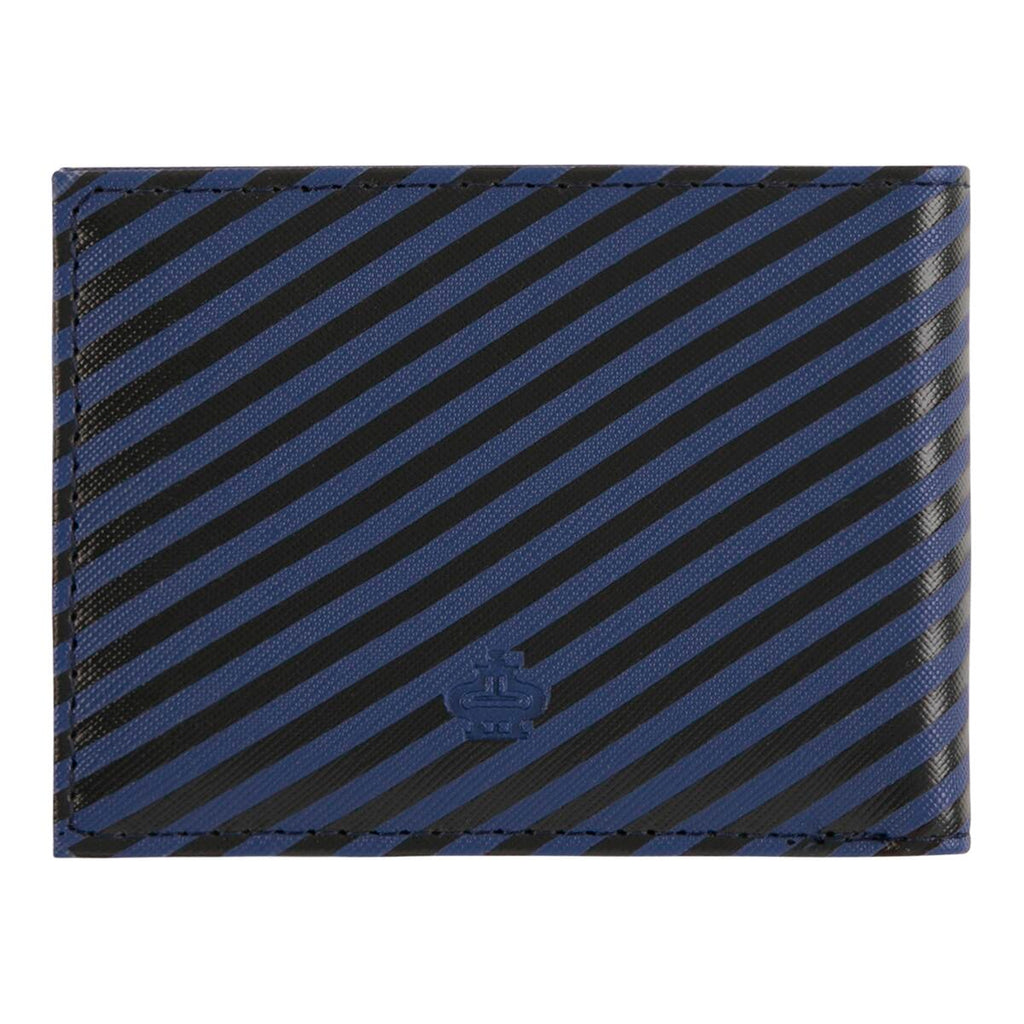 Billetera plana Gráfico negro azul 3