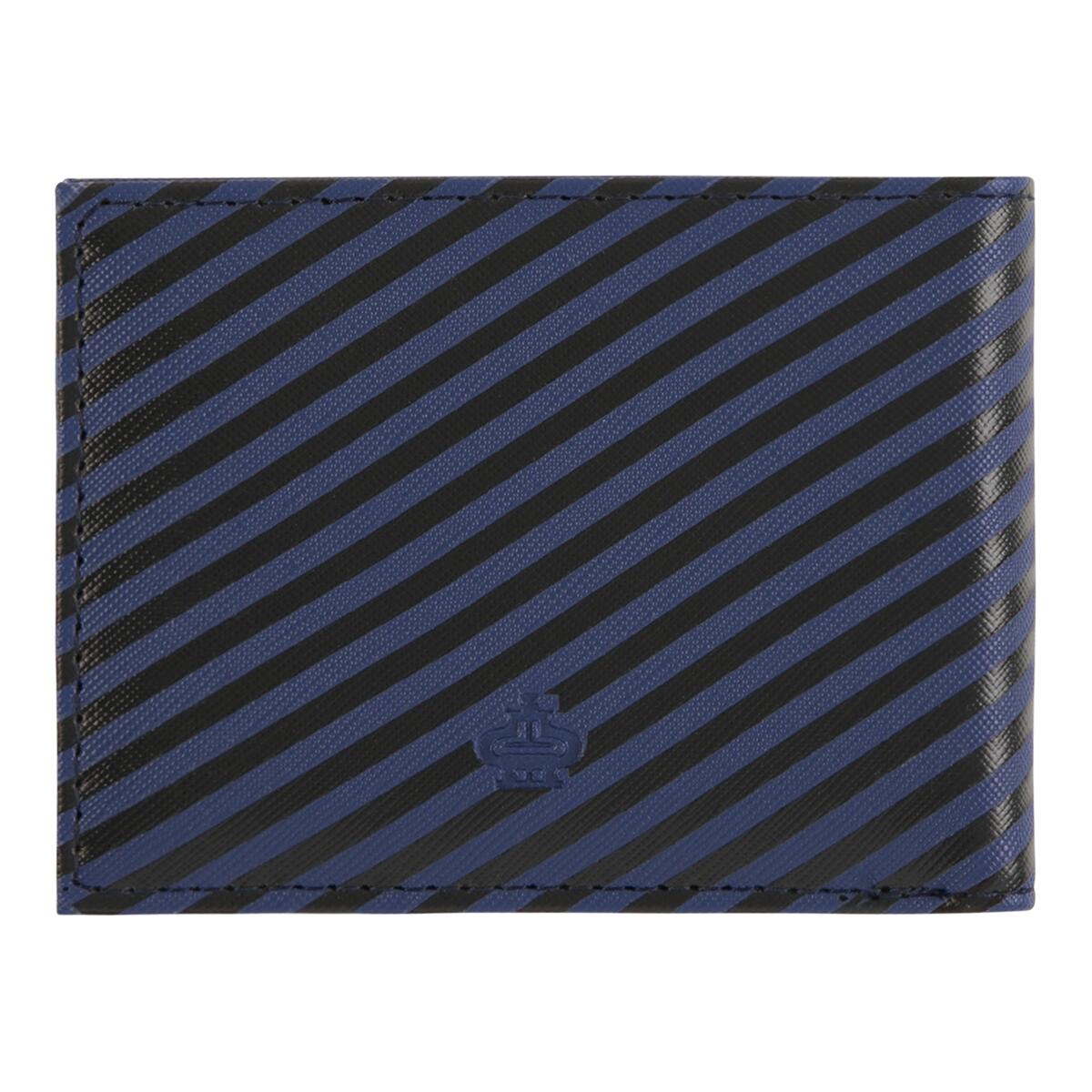 Billetera plana Gráfico negro azul 3