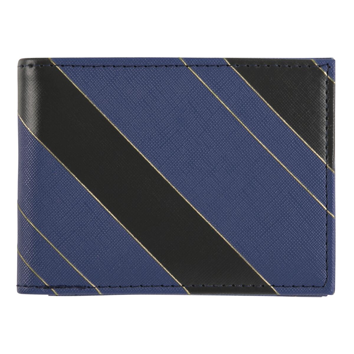 Billetera plana Gráfico azul dorado 1
