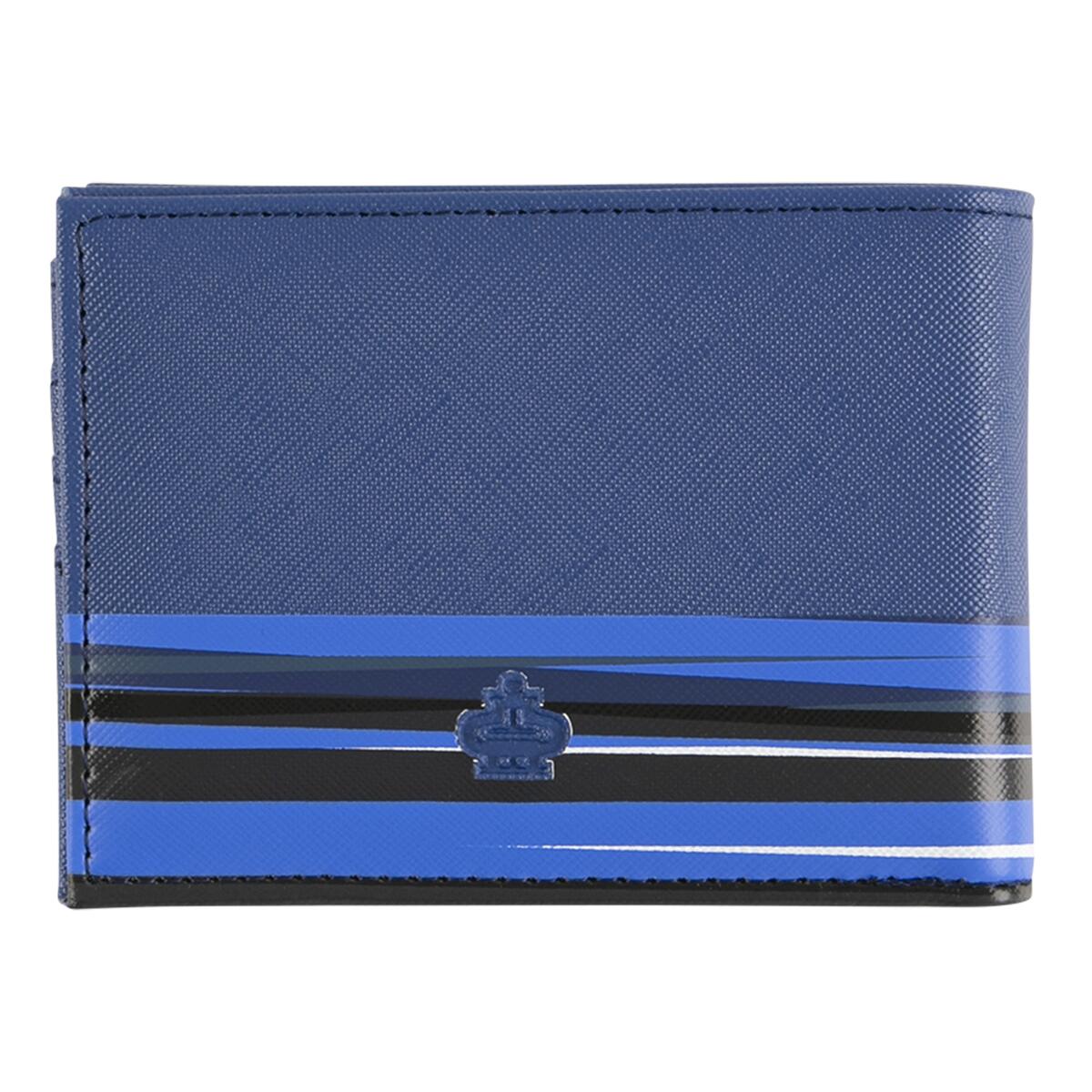 Billetera plana Rayas azules gráficas 3