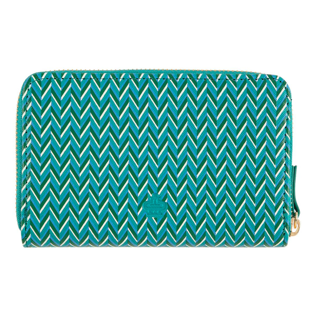 Cartera estampada Gráfico turquesa 3