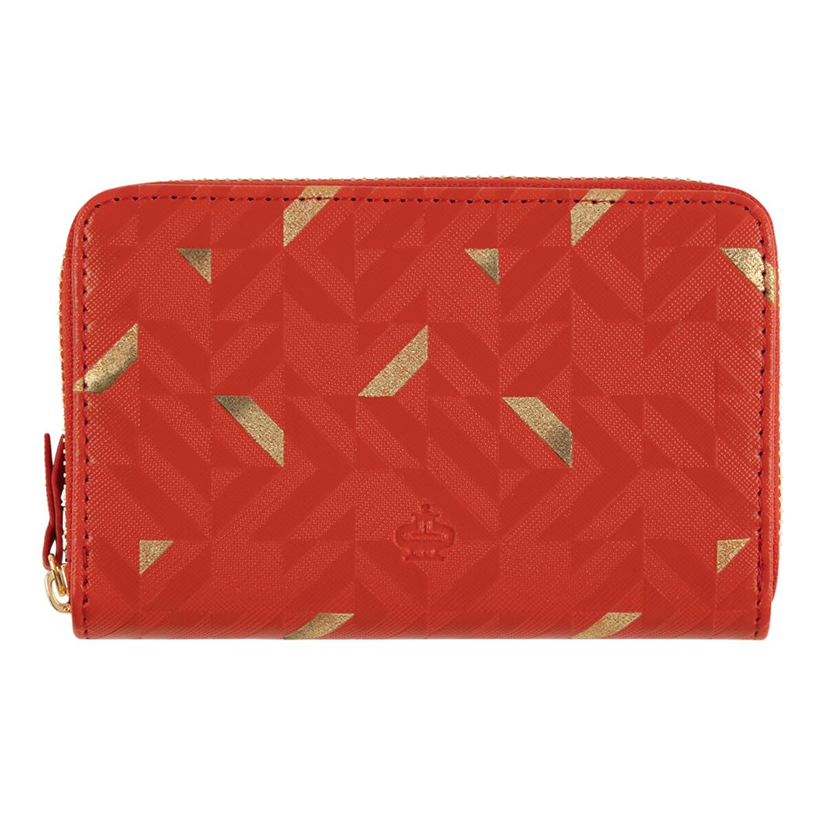Cartera estampada Fucsia geométrico 1