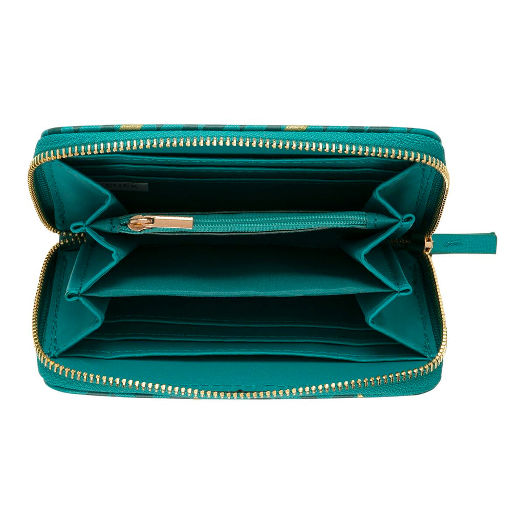 Cartera estampada Turquesa geométrico 2