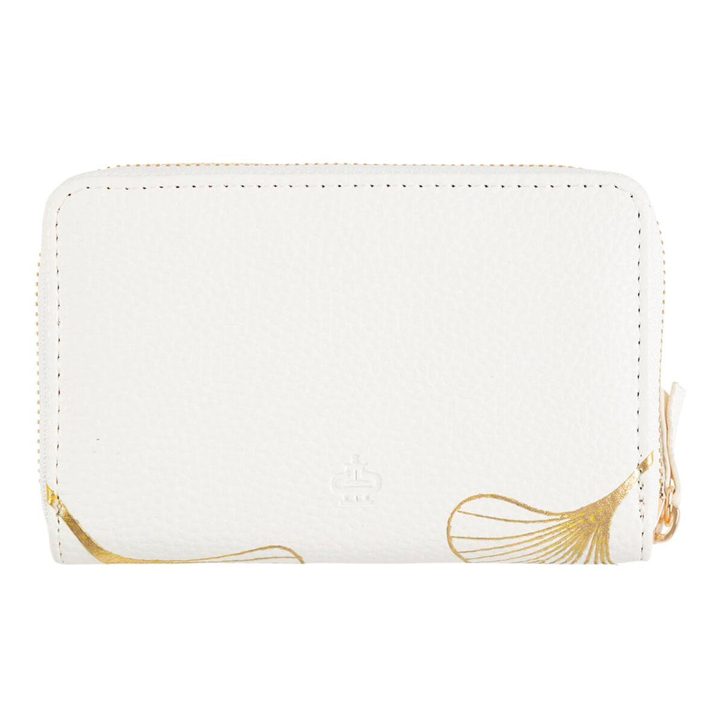 Cartera estampada Hojas de marfil 3