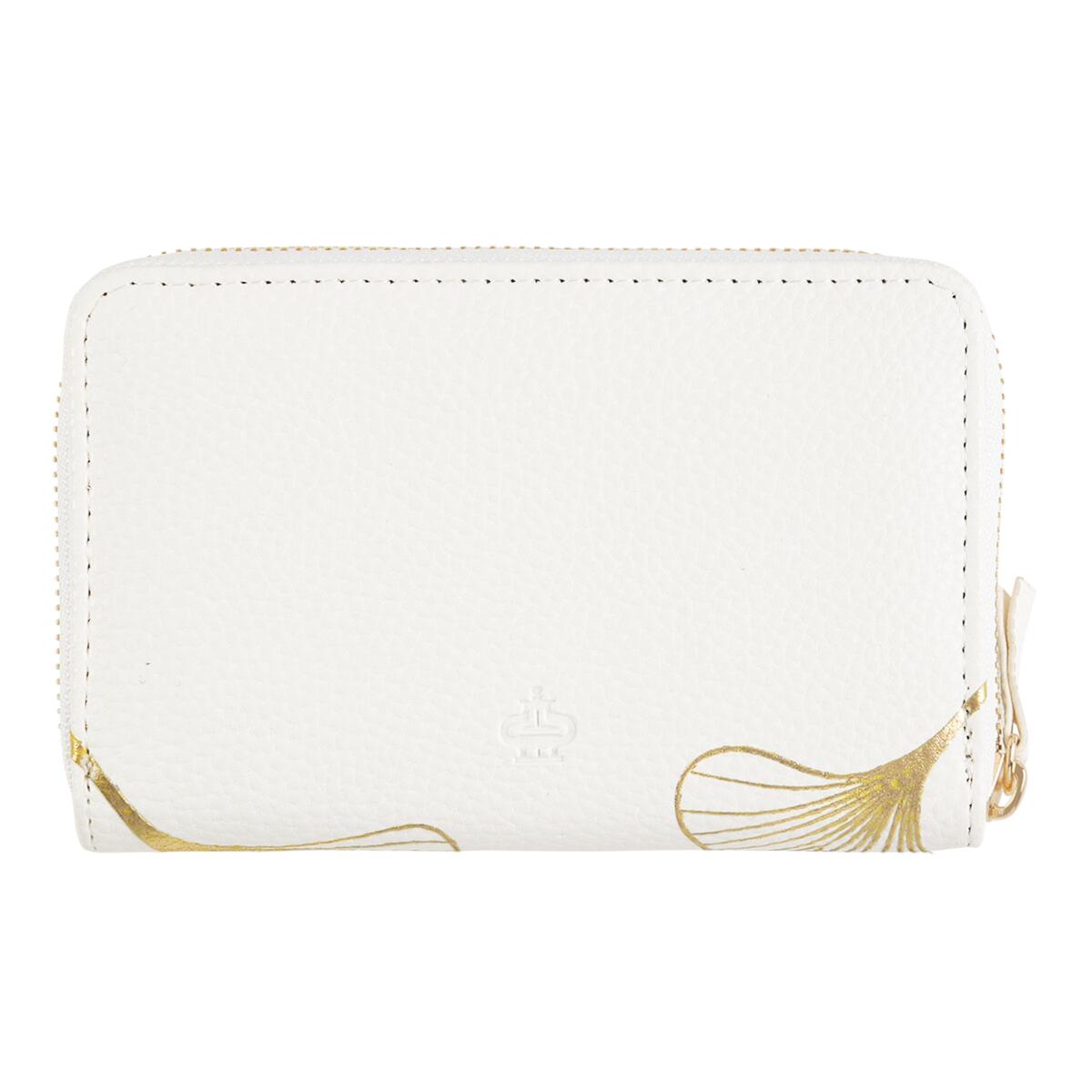 Cartera estampada Hojas de marfil 3