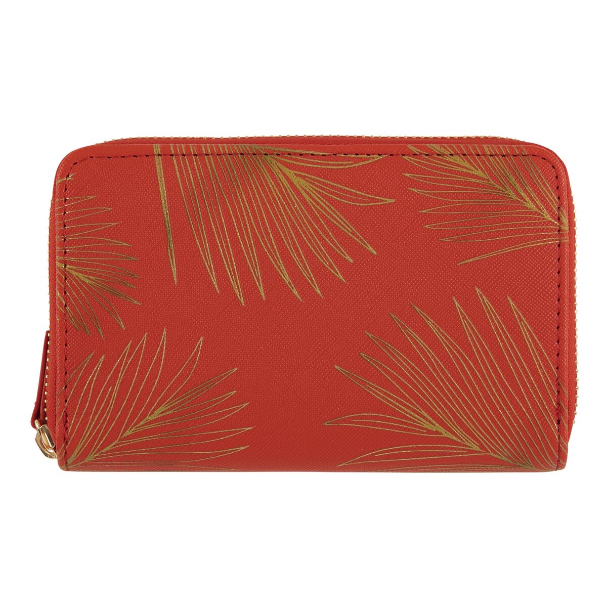 Cartera estampada Hoja roja 1