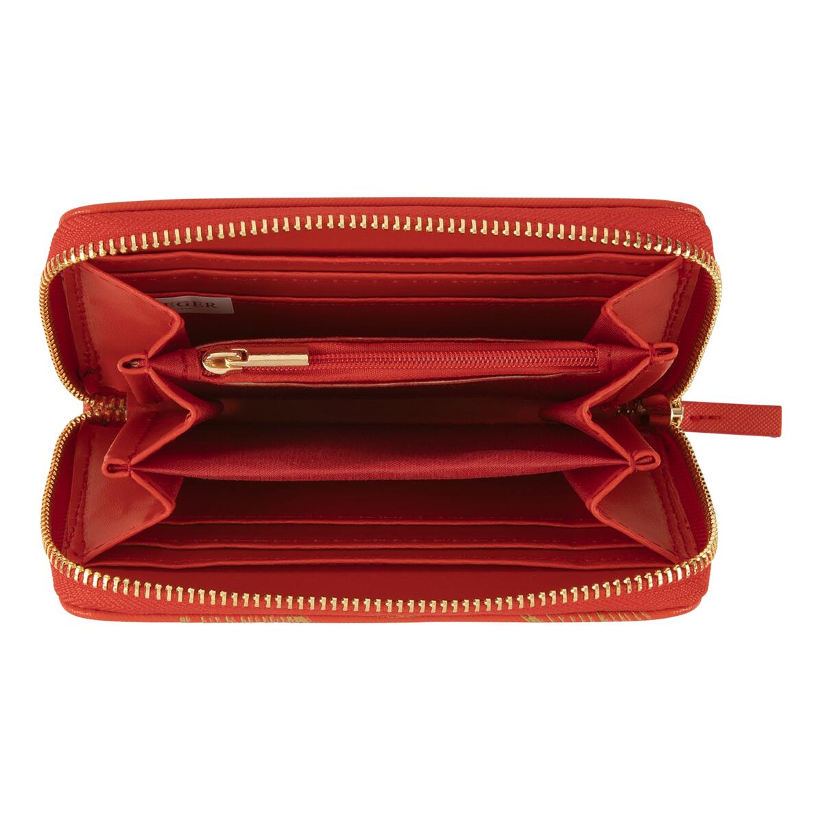 Cartera estampada Hoja roja 2