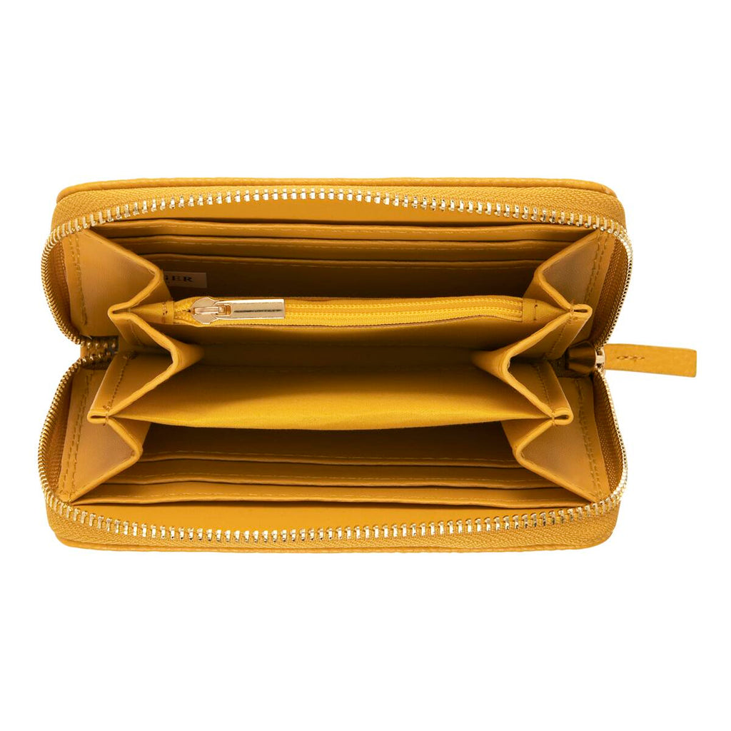 Cartera estampada Amarillo mostaza 2