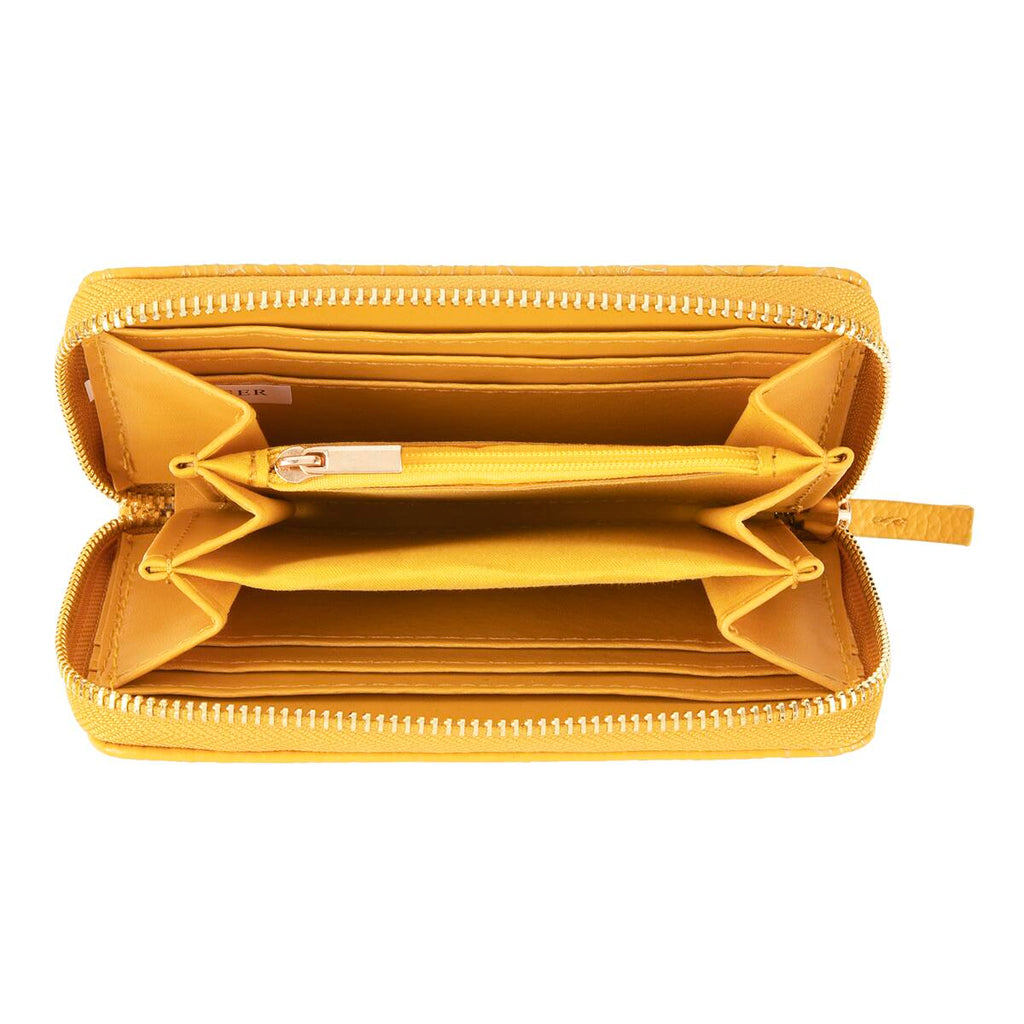 Cartera estampada Hojas de mostaza 2