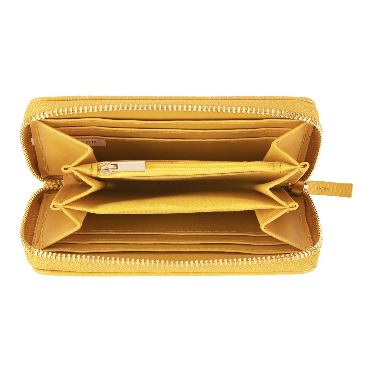 Cartera estampada Hojas de mostaza 2