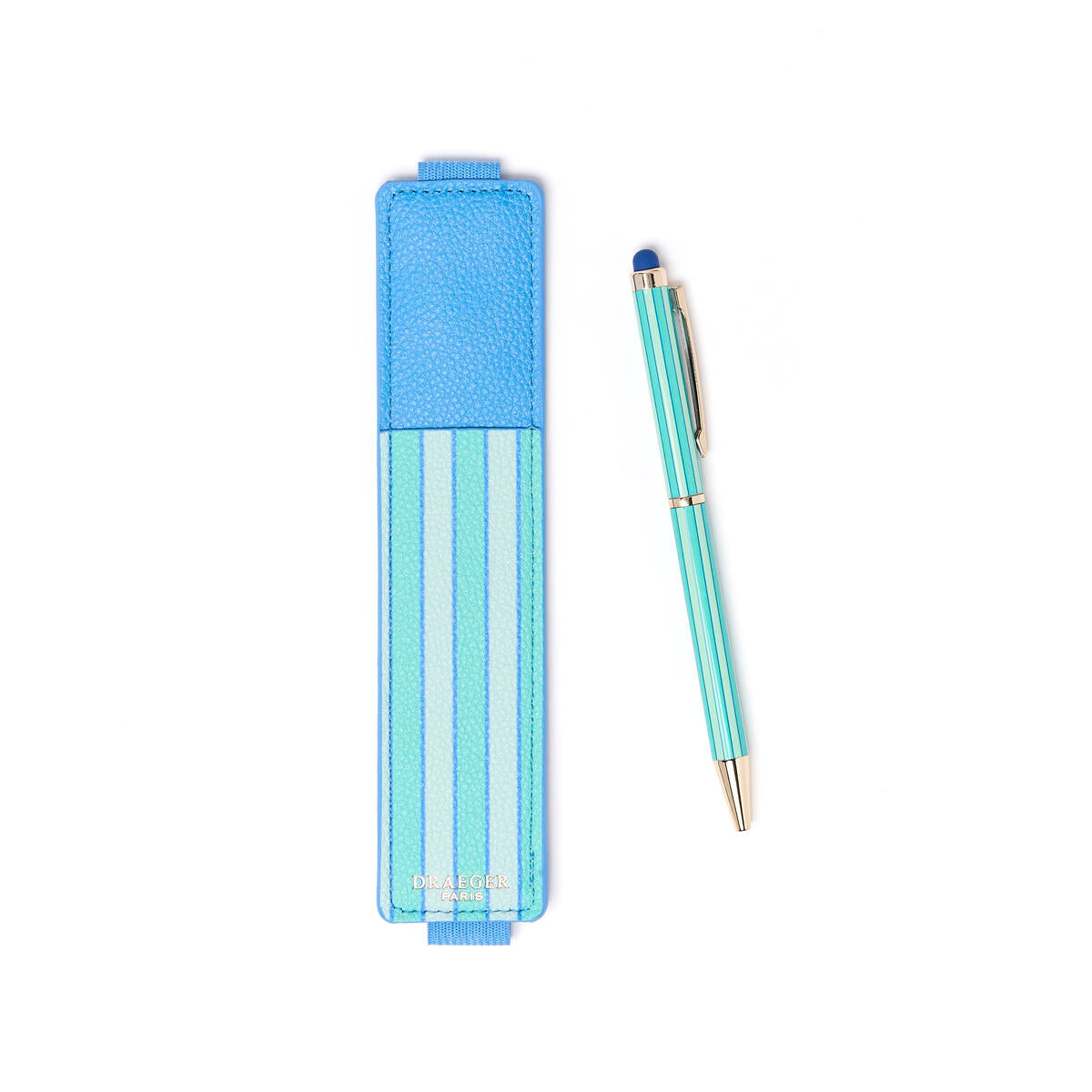 Bolígrafo táctil Office Chic Rayas turquesas 2