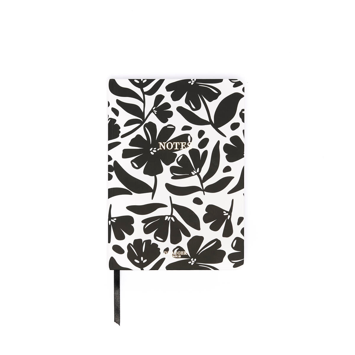 Cuaderno A5 Office Chic Flores negras 1