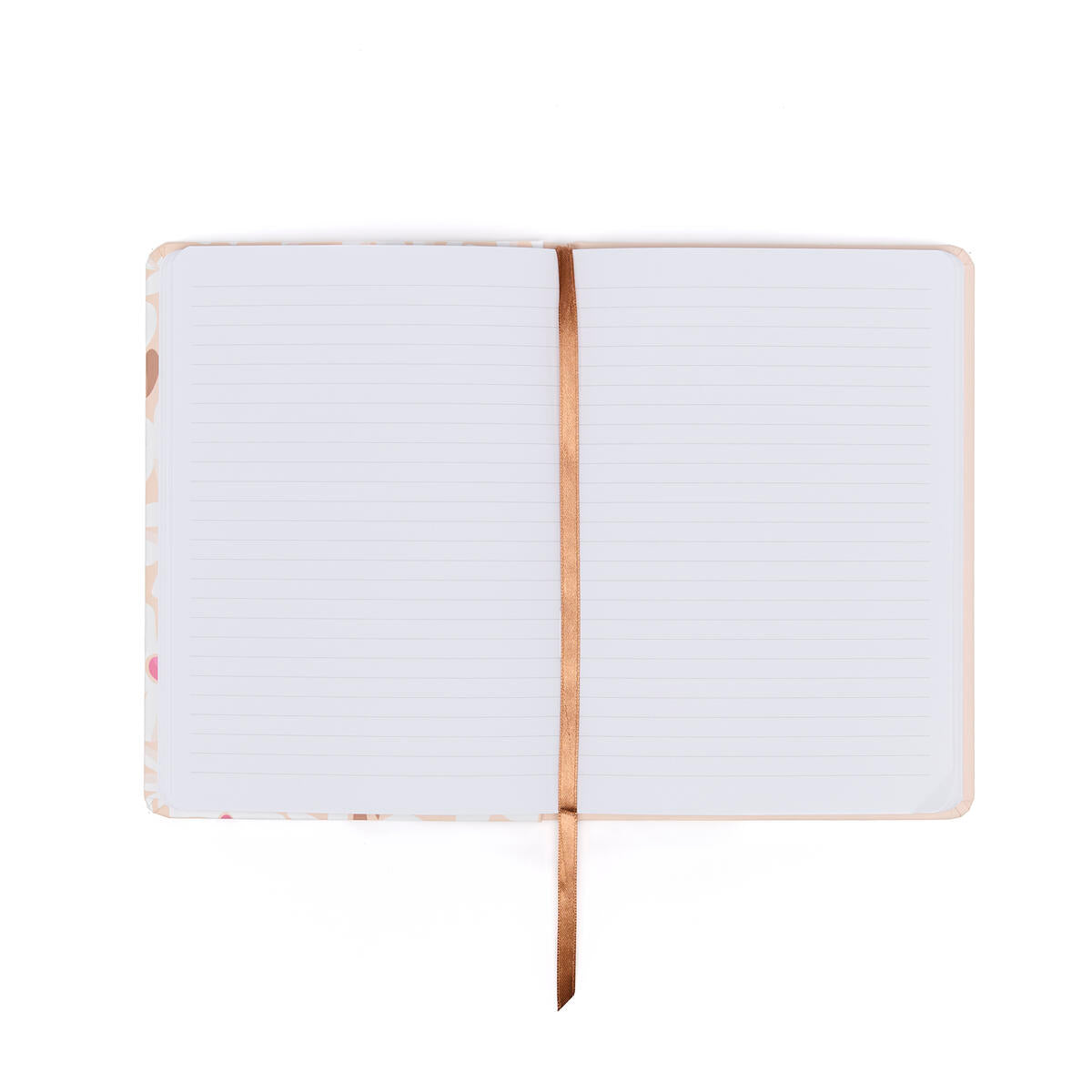 Cuaderno A5 Office Chic Flores de color topo 2