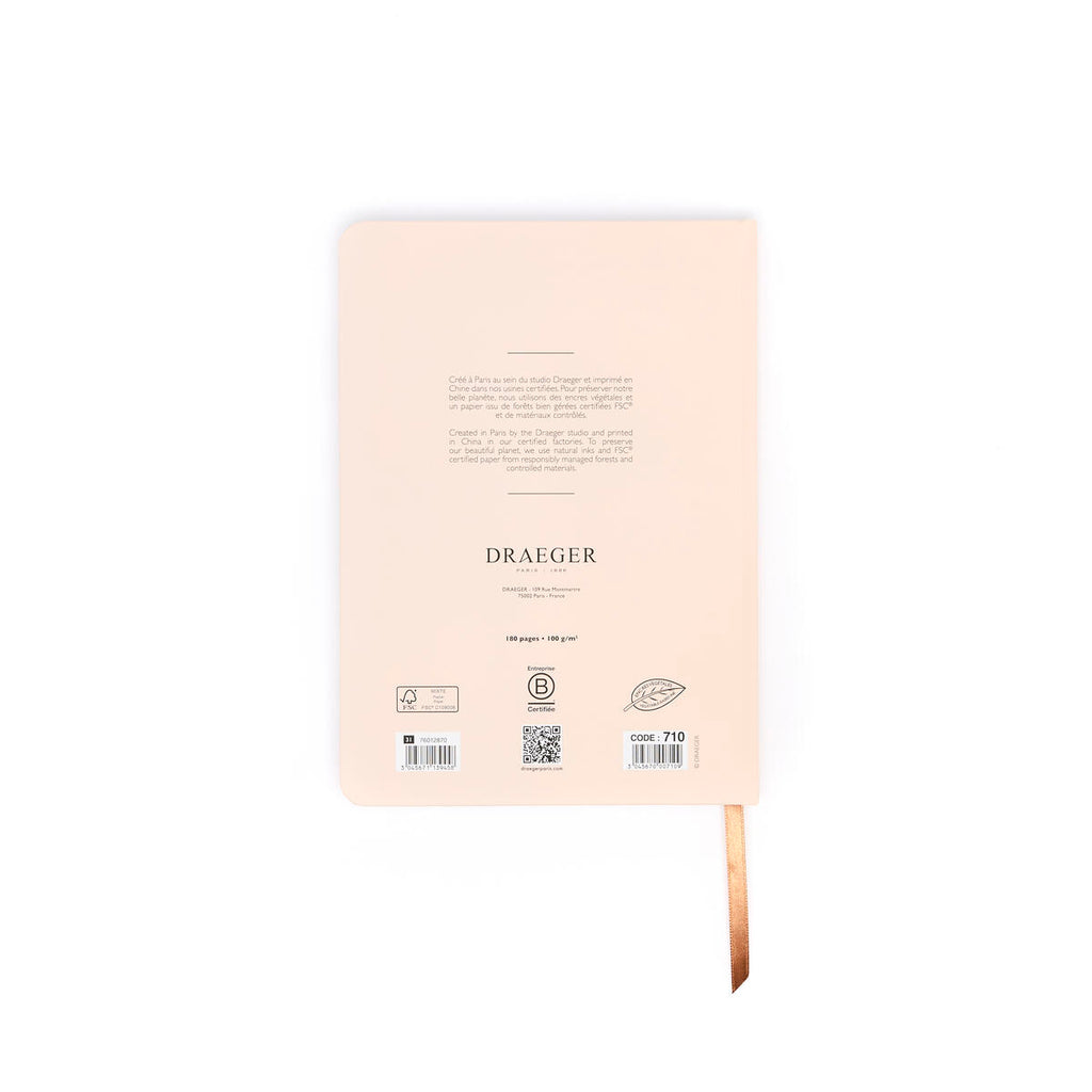 Cuaderno A5 Office Chic Flores de color topo 3
