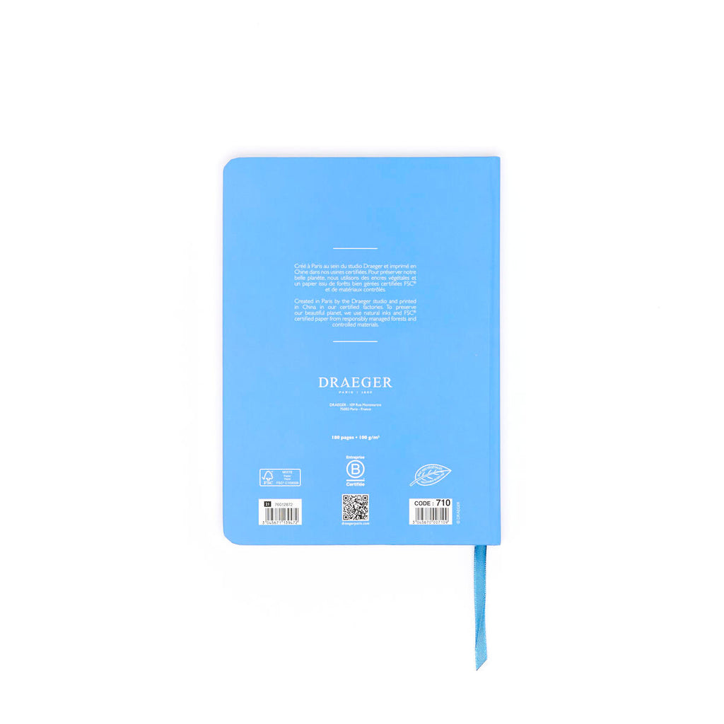 Cuaderno A5 Office Chic Flores azules 3