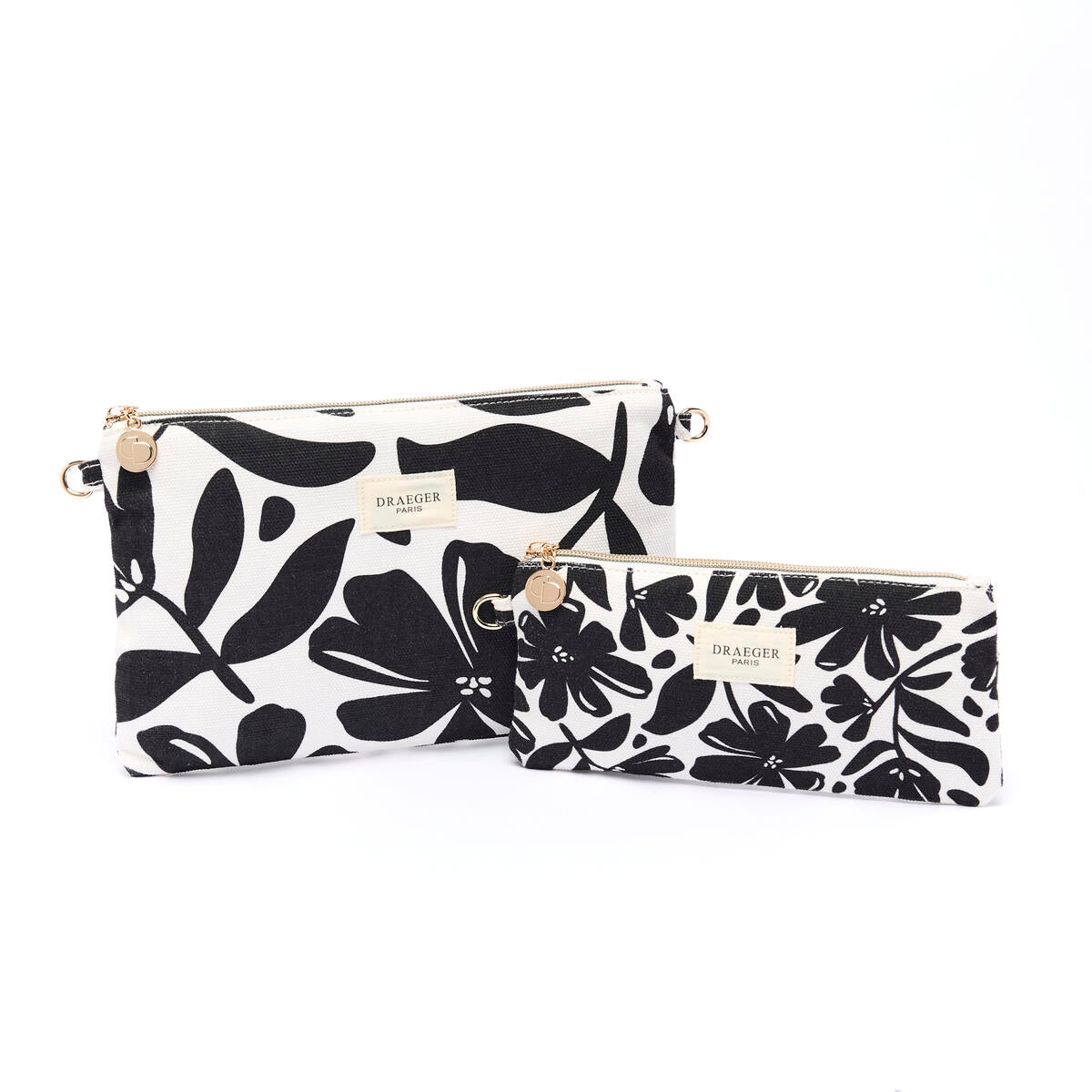 Estuche de algodón Office Chic Flores negras 3