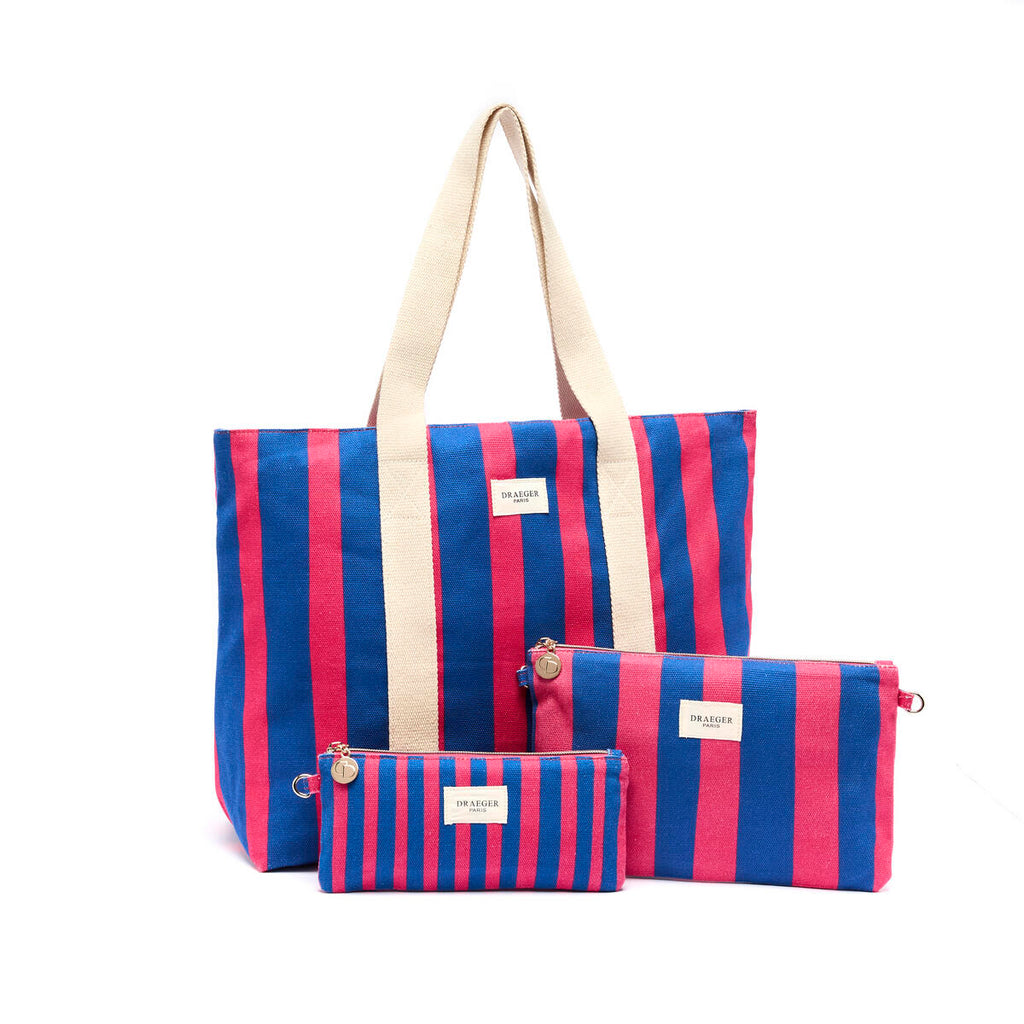 Estuche de algodón Office Chic Azul y rojo 6