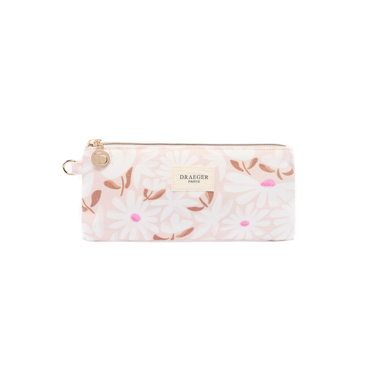 Estuche de algodón Office Chic Flores de color topo 1
