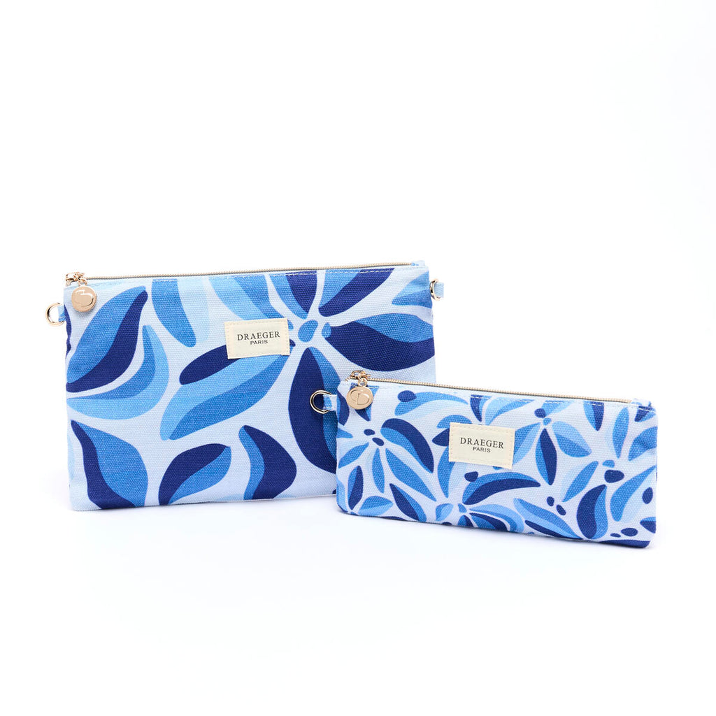 Estuche de algodón Office Chic Flores azules 3
