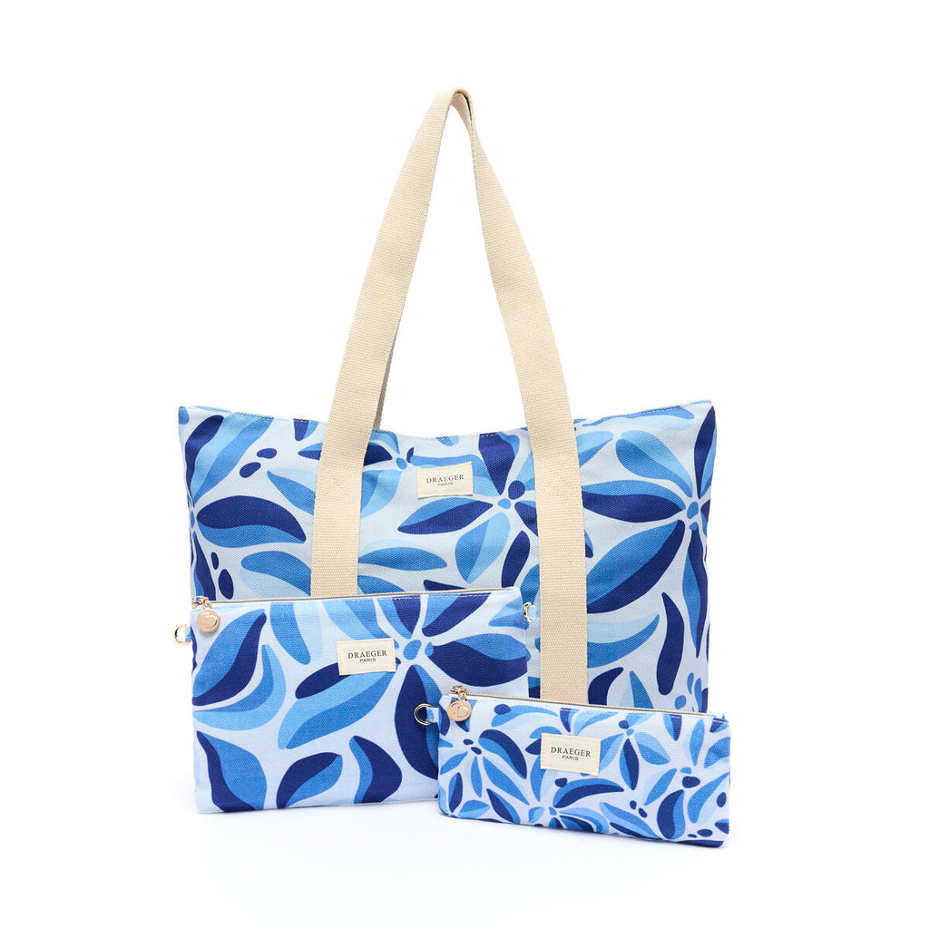 Estuche de algodón Office Chic Flores azules 6