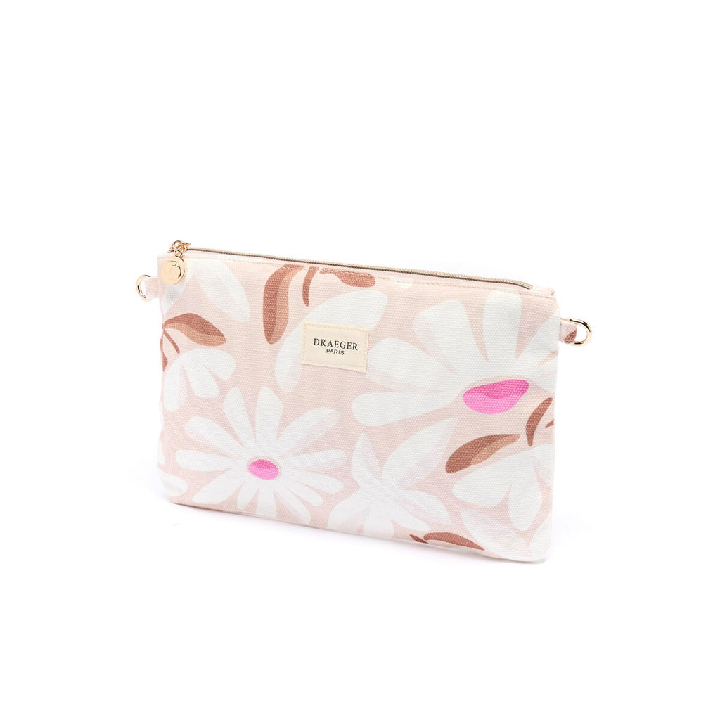 Estuche Office Chic Flores de color topo 2