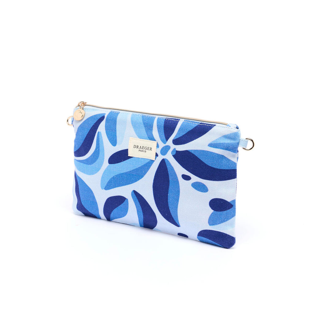 Estuche Office Chic Flores azules 2