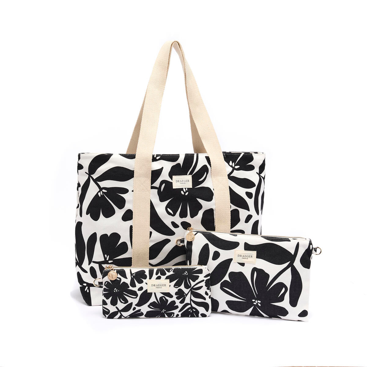 Tote Bag Office Chic Flores negras 3