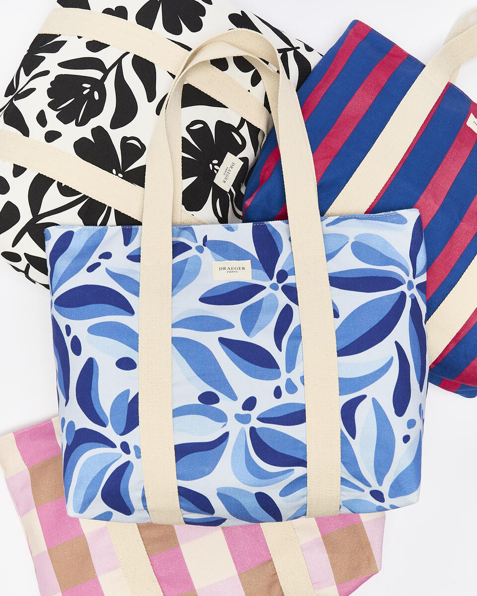 Tote Bag Office Chic Azul y rojo 6