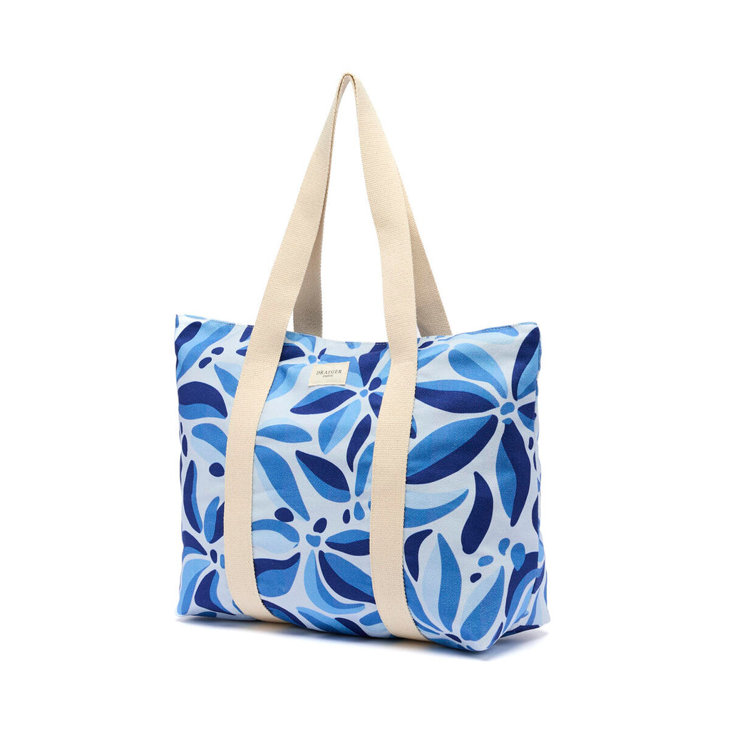 Tote Bag Office Chic Flores azules 2