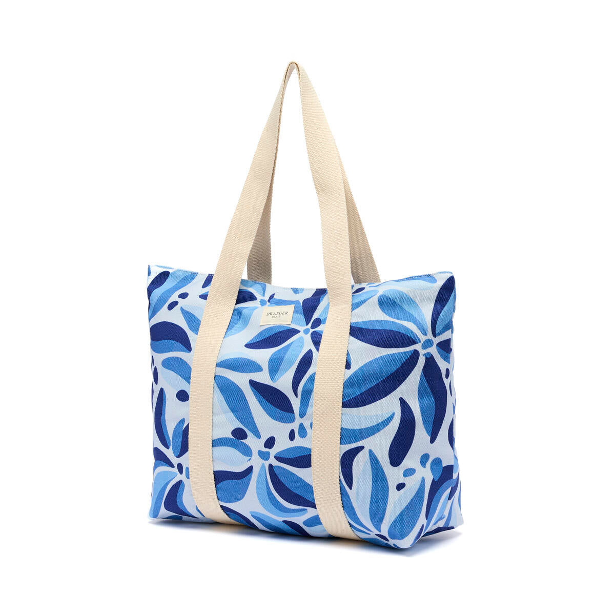 Tote Bag Office Chic Flores azules 2