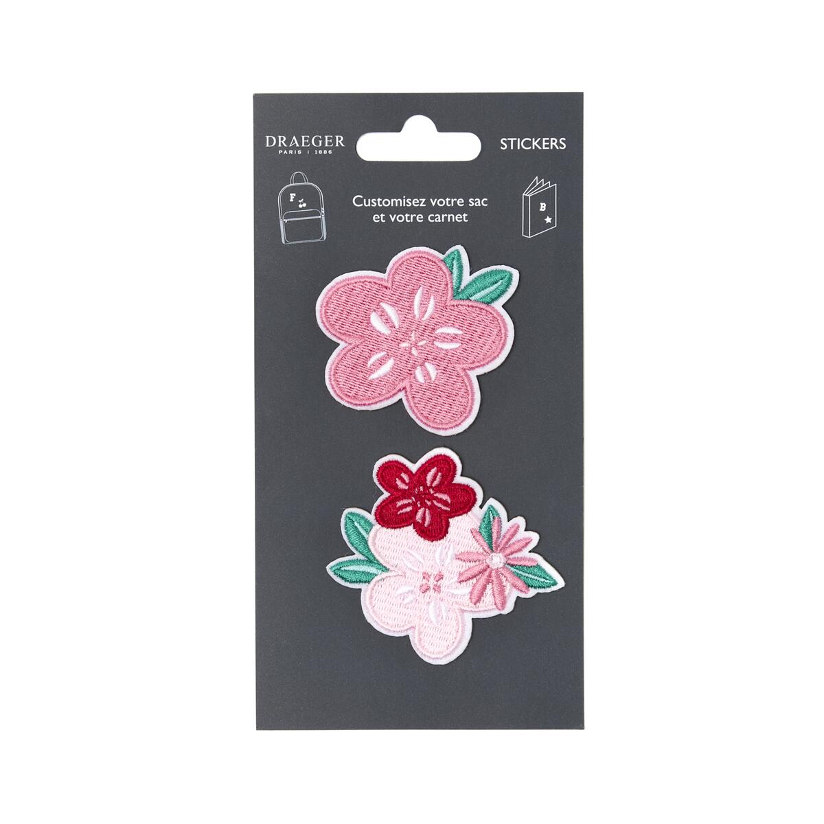 Parches Stickers Bordados - Varios Estilos Rosa empolvado 1