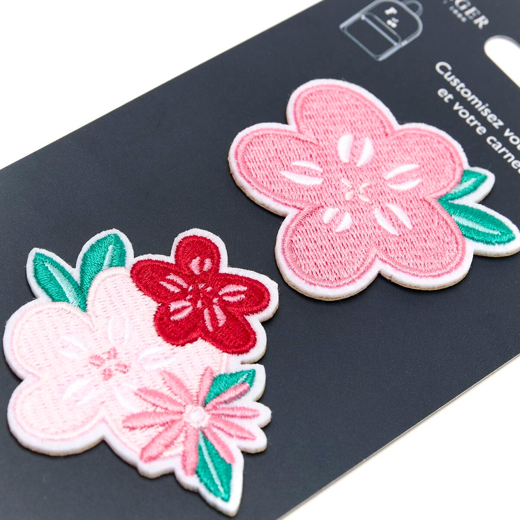 Parches Stickers Bordados - Varios Estilos Rosa empolvado 2