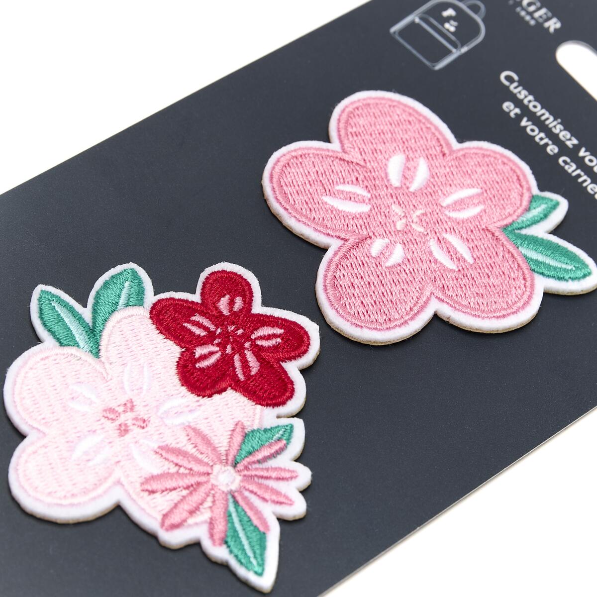 Parches Stickers Bordados - Varios Estilos Rosa empolvado 2