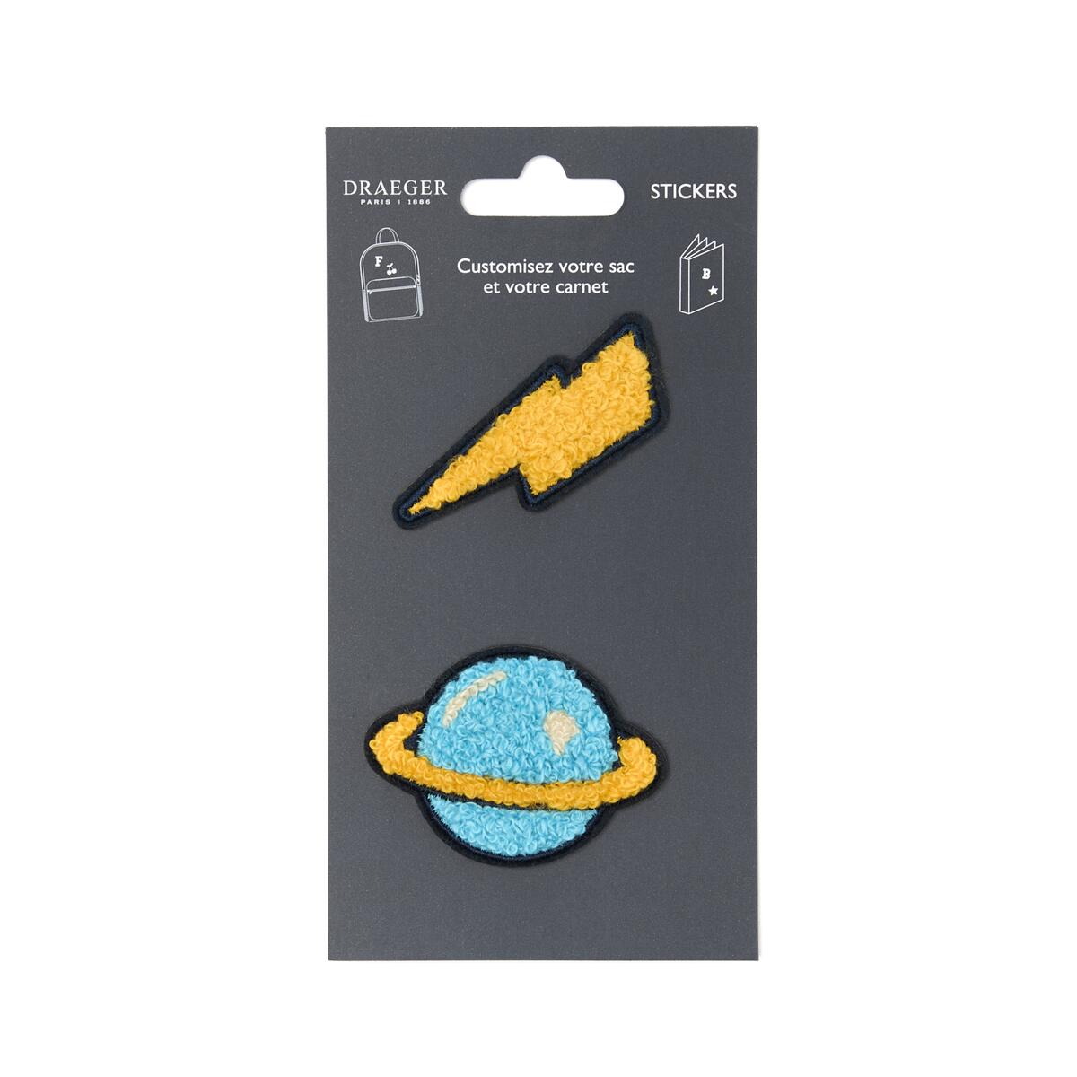 Parches Stickers Bordados - Varios Estilos Azul 1