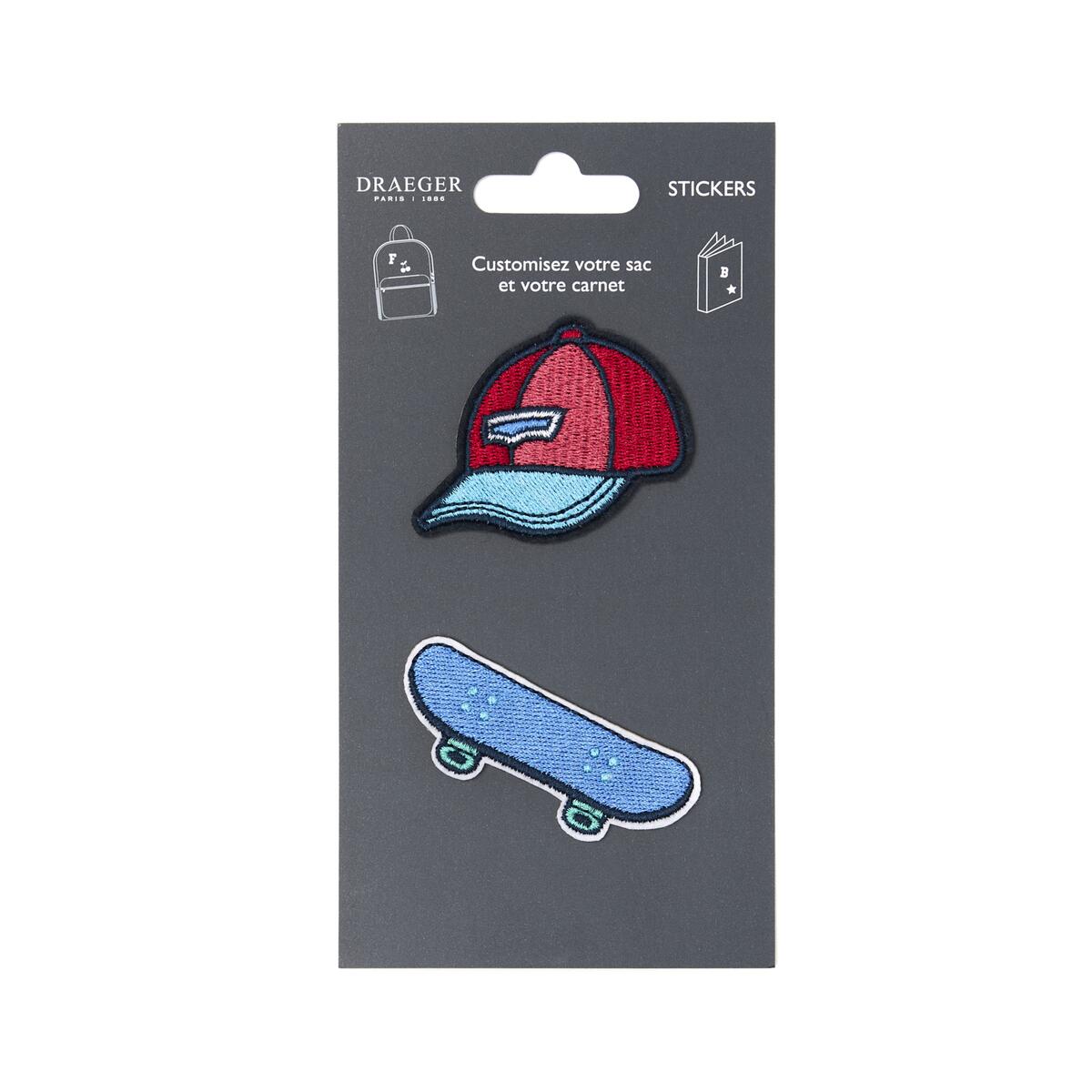 Parches Stickers Bordados - Varios Estilos Azul real 1