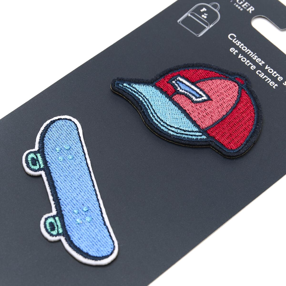 Parches Stickers Bordados - Varios Estilos Azul real 2