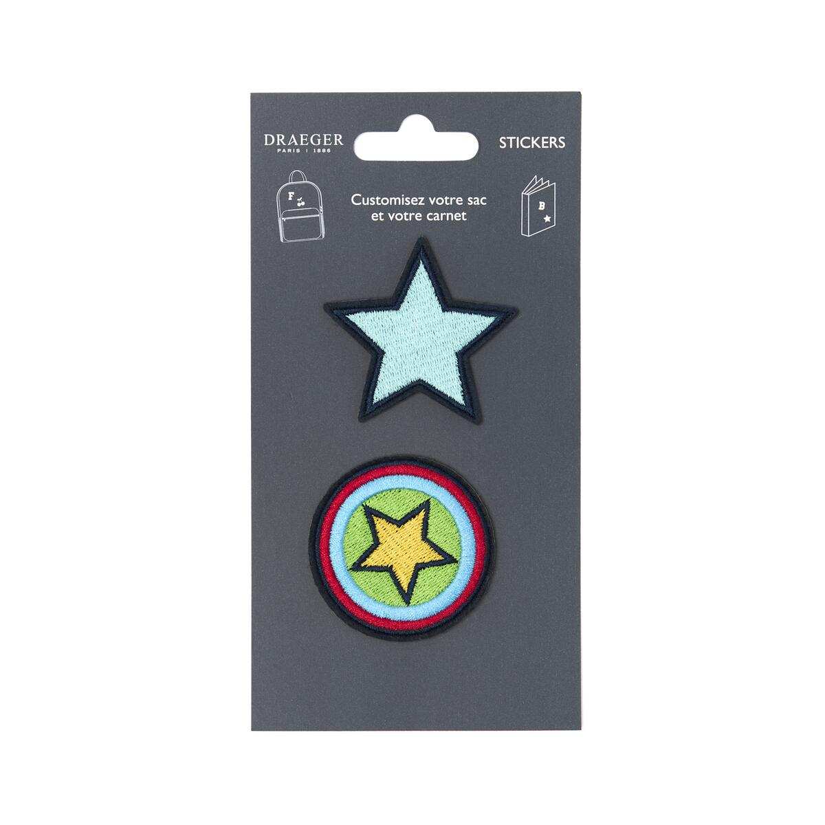 Parches Stickers Bordados - Varios Estilos Rayas turquesa 1