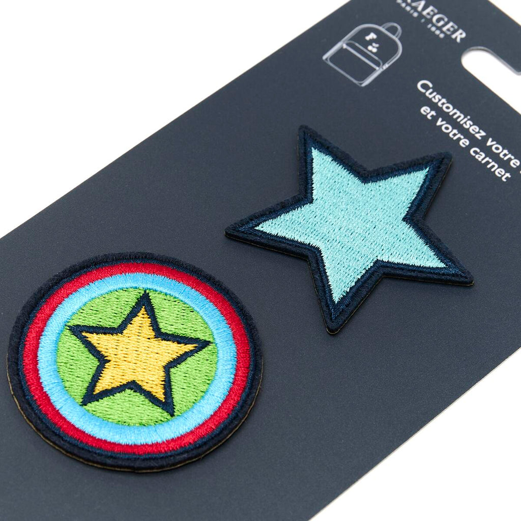 Parches Stickers Bordados - Varios Estilos Rayas turquesa 2