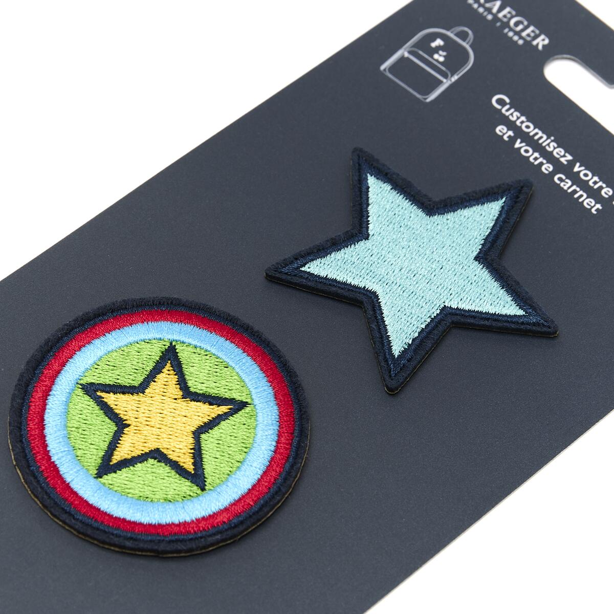 Parches Stickers Bordados - Varios Estilos Rayas turquesa 2