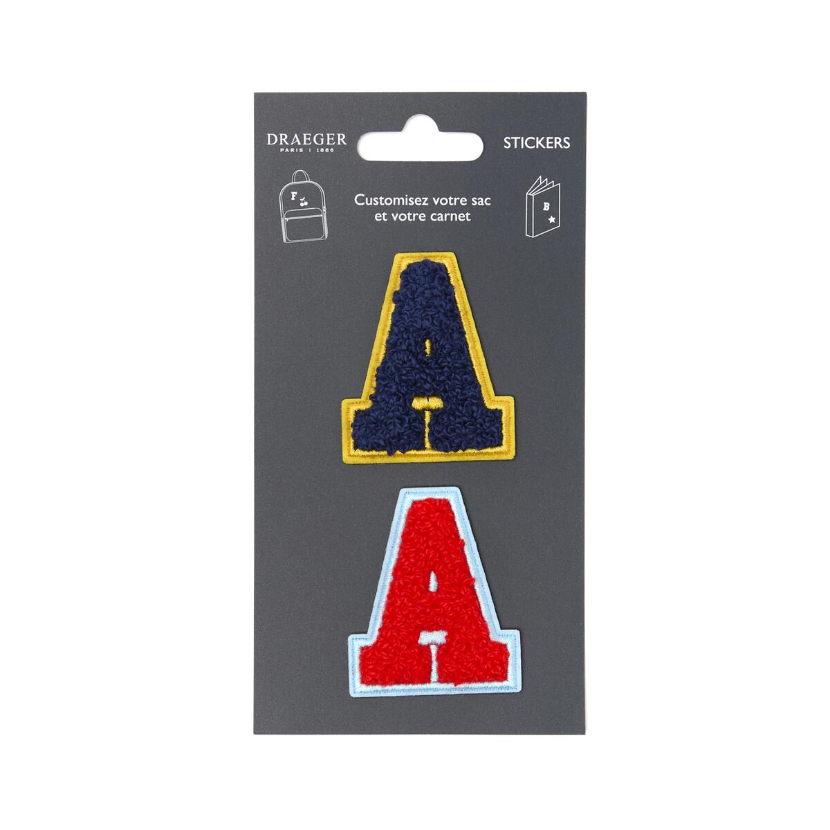 Parches de Letras Bordadas Personalizados A 1