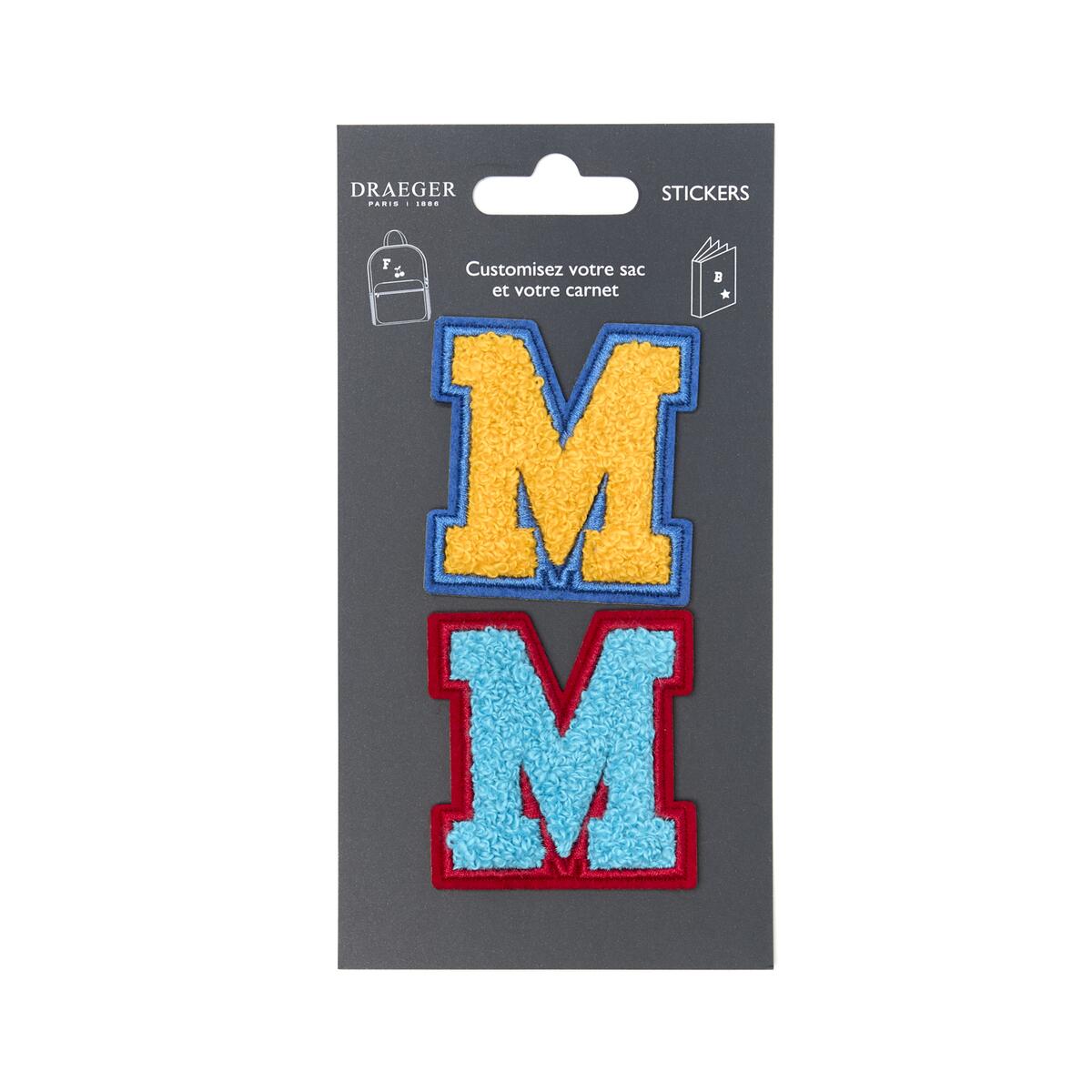 Parches de Letras Bordadas Personalizados M 1