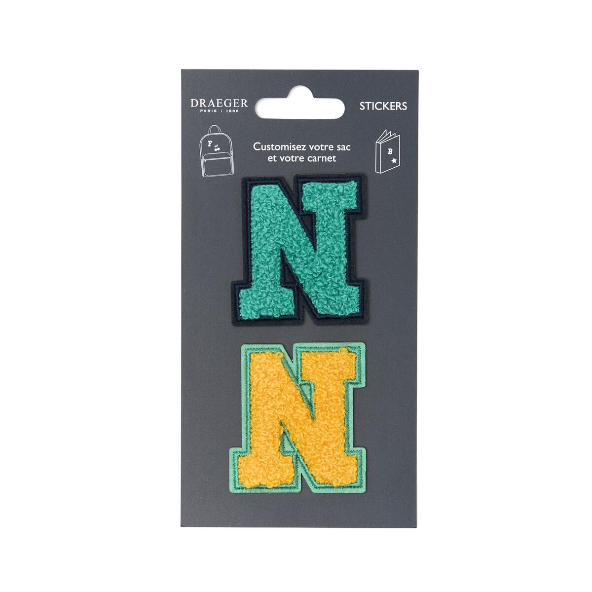 Parches de Letras Bordadas Personalizados N 1