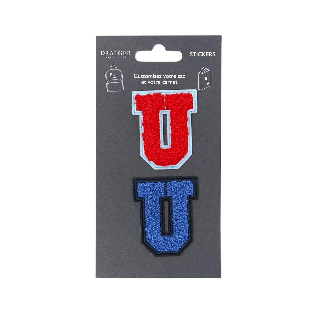 Parches de Letras Bordadas Personalizados U 1