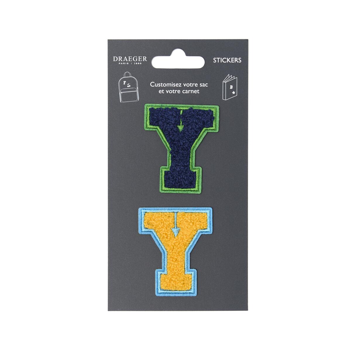 Parches de Letras Bordadas Personalizados Y 1