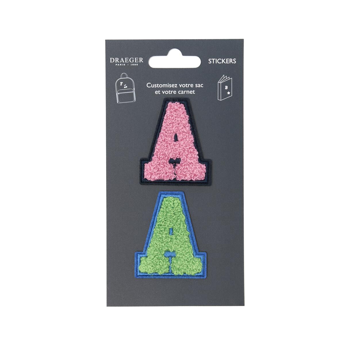 Parches de Letras Bordadas Personalizados A rosa 1