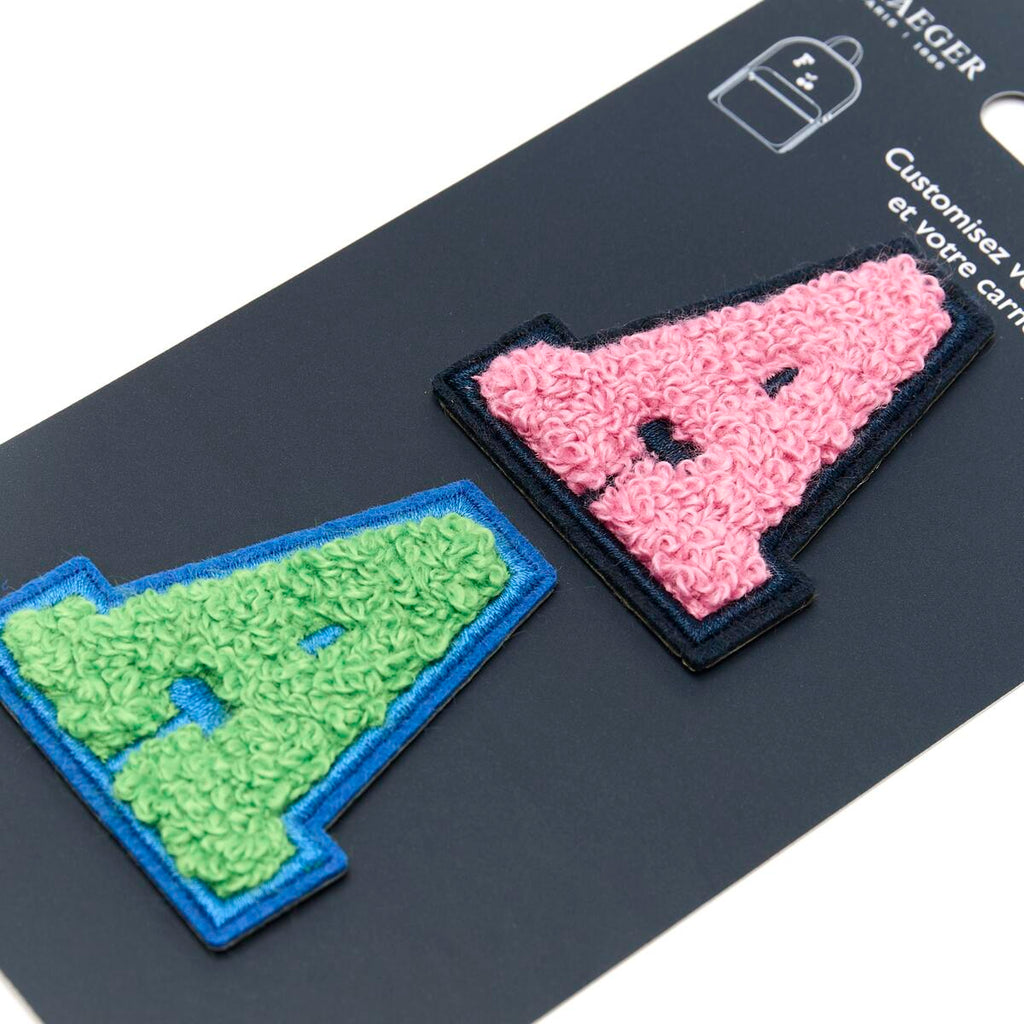 Parches de Letras Bordadas Personalizados A rosa 2