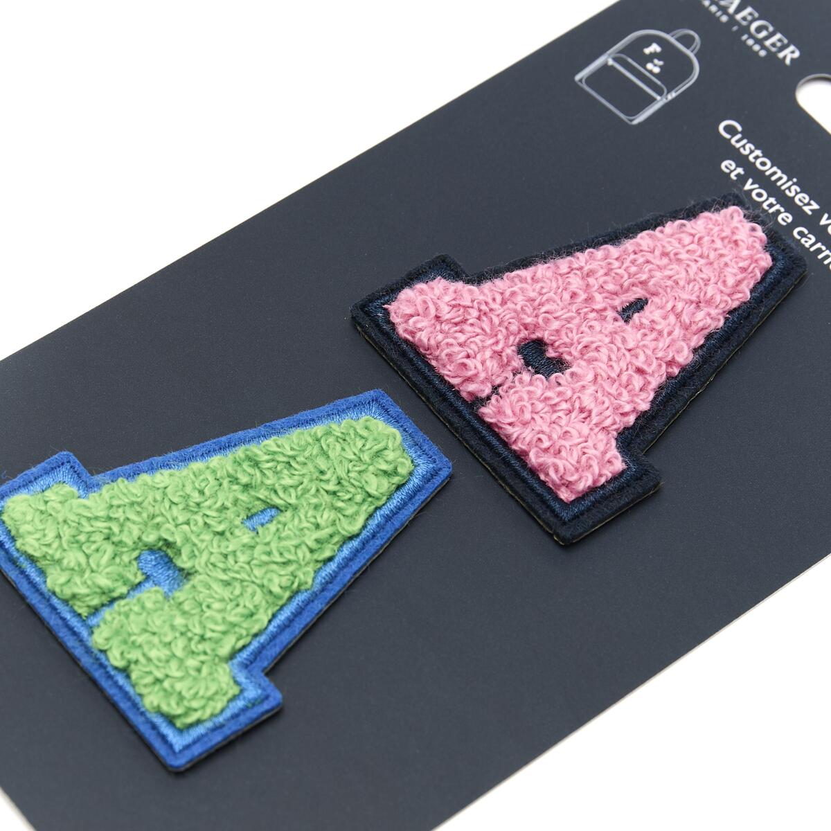 Parches de Letras Bordadas Personalizados A rosa 2