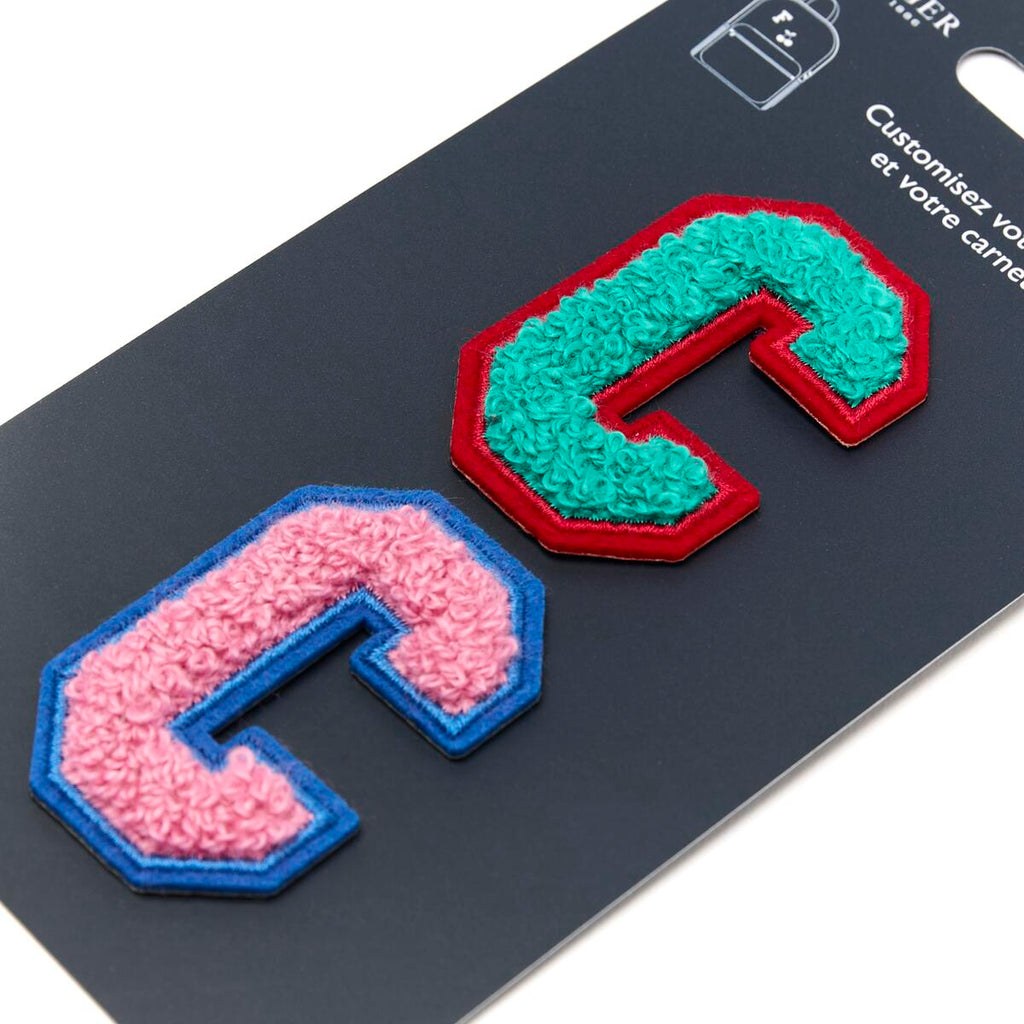 Parches de Letras Bordadas Personalizados C rosa 2