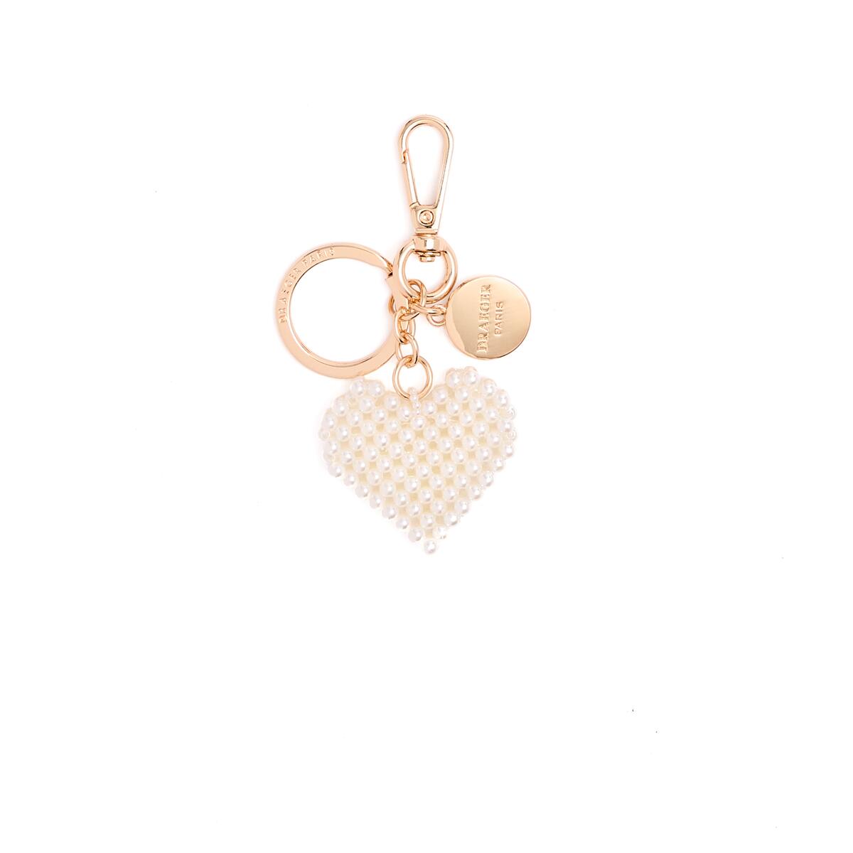 Charms Dorados Corazón Perlas 1
