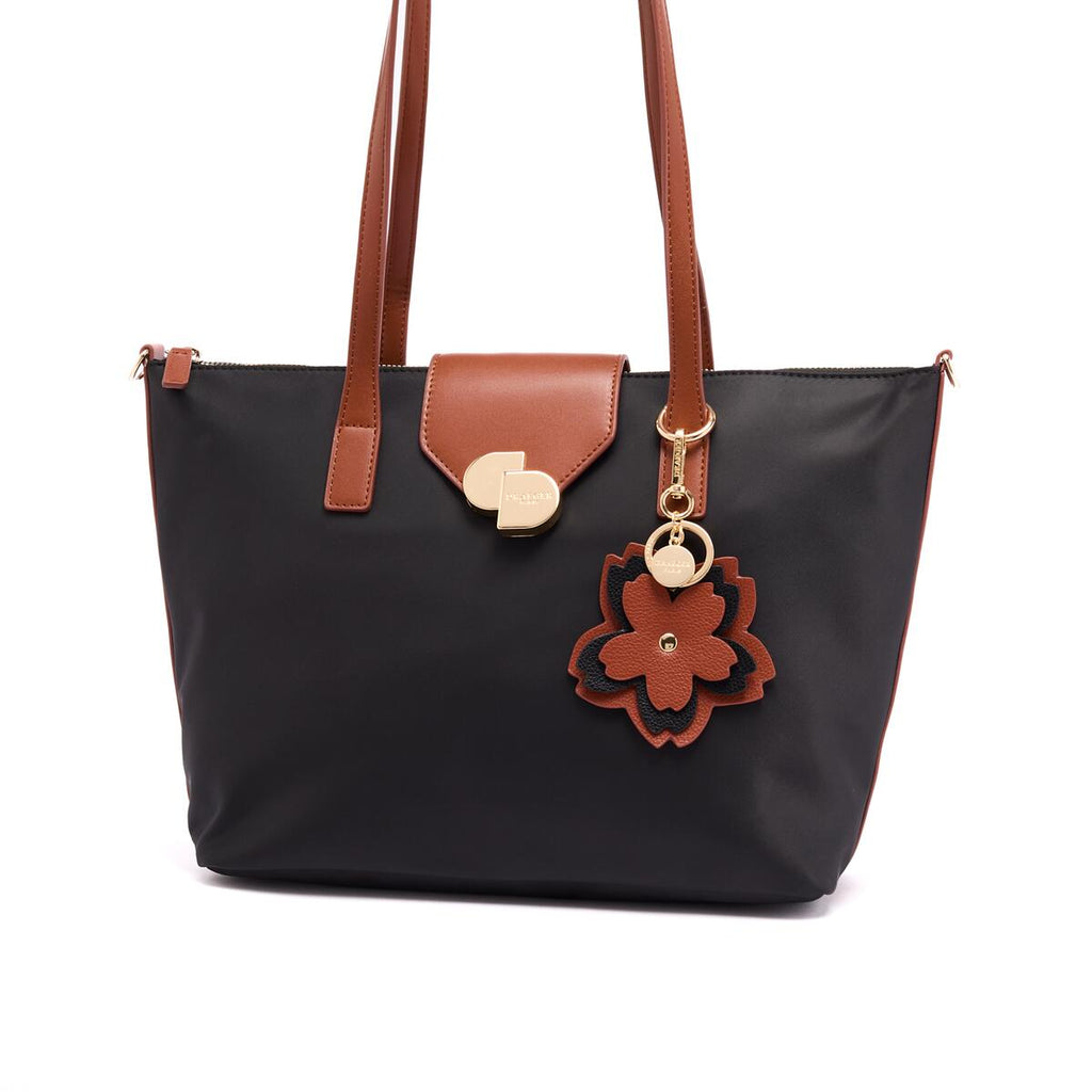 Charms Vegans Flor Coñac y Negro 2